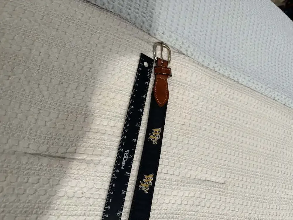 Wake Forest University Men's Web Leather Belt - ,